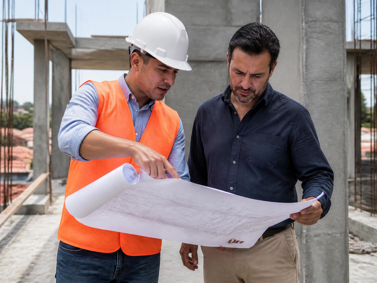 Engenheiro em obra